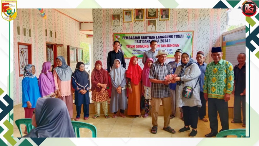 Pemerintah Tiyuh Gunung Katun Tanjungan Salurkan BLT DD ke 41 KPM